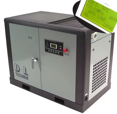 Produktbild von Schraubenkompressor Druckluft Kompressor 15kW 2100L 10 Schraubenverdichter 05134
