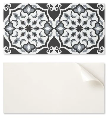 Obrázek produktu pro PVC obklady na stěny s vzorem pro interiérové uspořádání, květinový vzor s ornamenty, rozměry 10 x 40 x 20 cm