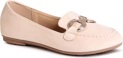 Produktbild von topschuhe24 2794 Damen Velours Loafer Komfort Slipper, Farbe:Beige, Größe:41 EU