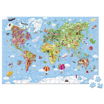 Zdjęcie produktu dla Janod Puzzle World Giant
