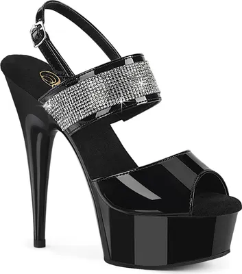 Produktbild von DELIGHT-639 Damen Sandale von Pleaser, Schwarz EU 41, US 11