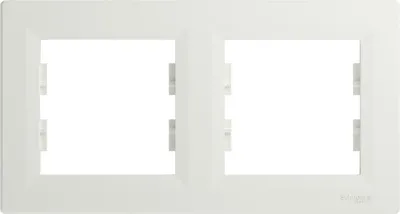 Produktbild von Schneider Electric ASFORA 2-Fach Rahmen Horizontal weiss EPH5800221D