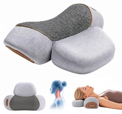 Produktbild von AHYDFSR 3-in-1 Nackenmassagekissen, Nackenmassagegerät Elektrisch mit Wärme