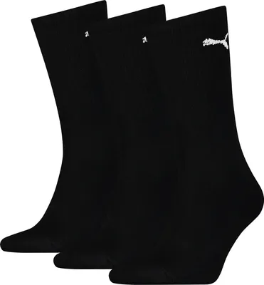 Produktbild von Puma Sport Socken Lightweight Crew 3er Pack Schwarz Komfort Baumwolle