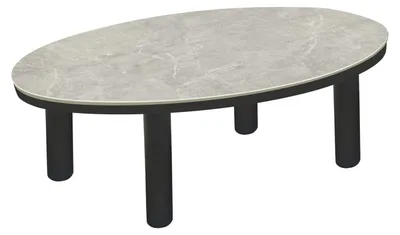 Produktbild von Couchtisch Madison Gartentisch Loungetisch 110x69x35 cm Anthrazit-Keramik