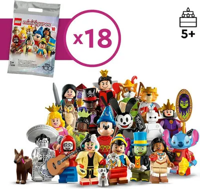 Immagine prodotto di LEGO® 71038 Disney 100 minifigure - tutte le 18 figure