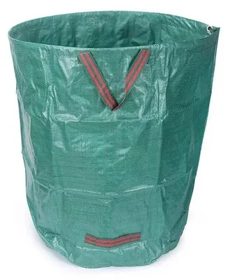 Produktbild von Gartenabfallsack Laubsack Gartensack 272 l Gartenabfalltasche Grün mit Griffen wiederverwendbar stabil