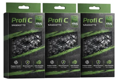 Produktbild von 3 Stück Profi C Sägekette 3/8P 1.1 mm 56 TG Low Profil 40 cm Ersatzkette