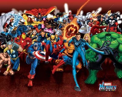 Pyramída Marvel Heroes Attack Plagát 50x40cm.