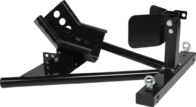 Produktbild von Relaxdays Motorrad Ständer, Vorderrad, für Räder Ø 15–21 Zoll, 450 kg, Stahl, Motorradwippe Anhänger & Garage, schwarz