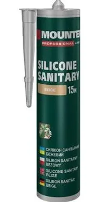 Produktbild von Sanitär Silikon Dichtstoff mit antimykotischen Zusätzen elastisch wasserdicht beige 280 ml