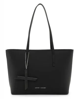 Produktbild von Suri Frey Damen Shopper X ALEXANDER Schwarz Kunstleder - vegan -