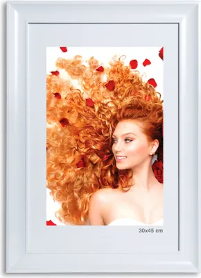 Produktbild von Bilderrahmen Lifestyle Foto Rahmen Collage quadratisch Wanddeko Poster 40D - Farbe: Weiss | Format: 30x45