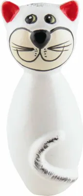 Zdjęcie produktu dla Tangoo ceramiczny kot MINI biały błyszczący