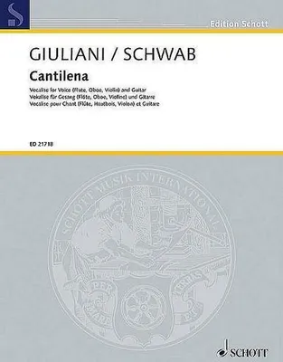 Produktbild von Cantilenafür Gesang (Flöte, Oboe, Violine) und Gitarre