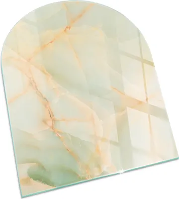 Produktbild von Abstraktes Marmormuster – Glasbodenplatte für – Kaminofen – Kaminplatte Glas – Schutzglas – Funkenschutzplatte –Glasbodenplatte Feuerfeste – Hitzeschutzplatte – Bodenschutz aus Glas – 80x70 cm