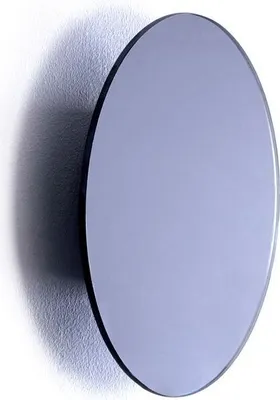 Produktbild von LED Wandleuchte Metall Glas rund Ø 19 cm Spiegelgrau warmweißes Licht 3000 K 30 lm Modern Wandlampe