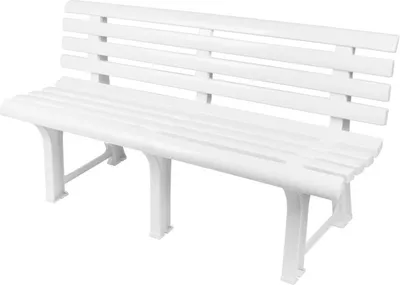 Image de Banc de jardin ORCHIDEA blanc Banc de parc 3pers Jardin N