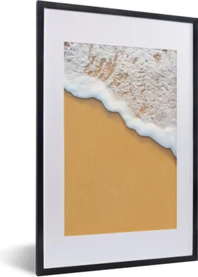Produktbild von MuchoWow® Gerahmtes Poster Strand - Wasser - Meer - Tropisch - Sommer 40x60 cm - Poster mit Schwarzem Bilderrahmen Wandposter Rahmen Foto Bilder - Poster in Rahmen