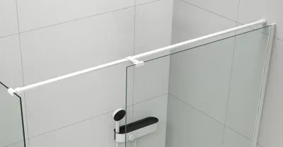 Produktbild von Polysan ESCA universal Eckstütze für Duschabtrennungen 2000mm, Weiß matt
