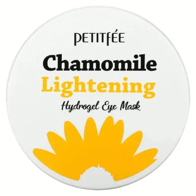 Imagen del producto de Petitfee Chamomile Mascarilla Hidrogel Iluminadora para los Ojos 84g - Parches Hidrogel Iluminadores para los Ojos