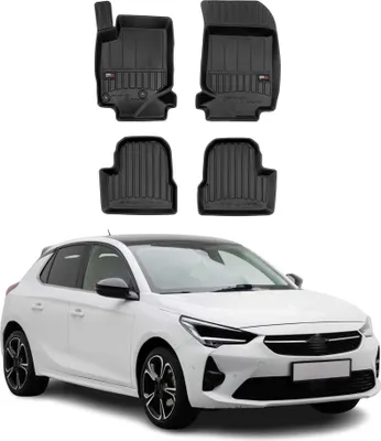 Obrázek produktu pro 2019-2025 Opel Corsa F podlahové rohože TPE černé 4 ks