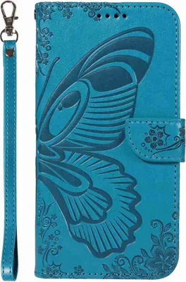 Produktbild von Mobigear Butterfly  Xiaomi 13 Ultra Hülle Klapphülle Geldbörse - Blau