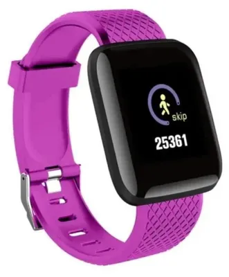 Obrázok produktu pre Fitness náramok ID116 plus, 1,3-palcový farebný displej, vodotesnosť IP67, notifikácie, fialová farba