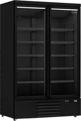 Immagine prodotto di Frigorifero con 2 porte in vetro, nero, JDE-1000R Bl