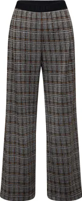 Produktbild von Rabe Hose Schwarz Gr. 48, weites Bein, elastischer Komfortbund, strukturierter Karo-Effekt