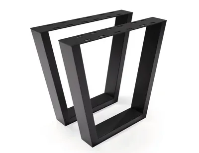 Immagine prodotto di Set di 2 gambe per tavolo, per tavolino da salotto, panca, telaio per tavolo, slitta per tavolo, Industrial 44x40 cm