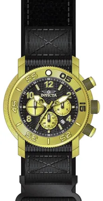 Obrázek produktu pro Invicta Coalition Forces 50098 – pánské hodinky, quartzový strojek, nerezová ocel, černý ciferník, průměr 50 mm