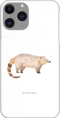 Produktbild von Mr. & Mrs. Panda Iphone 11 Pro Handyhülle Nasenbaer - Weiß - Geschenk, Lustige Sprüche, Handy Case, Premium Kunststoff, Nasenbären, Bär, Rüsselbär, Nasenbär