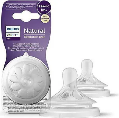 Produktbild von Philips AVENT Natural Response SCY963/02 Babyflasche mit 3 Saugern zur Reduzierung von Koliken