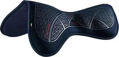Produktbild von Acavallo Close Contact Grip System Memory Foam Half Pad, Farbe:Blue/Silver, Größe:2
