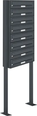 Produktbild von 8er Standbriefkasten Anlage Freistehend RAL 7016 - Anthrazit