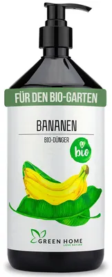 Produktbild von Green Home Love Nature Bananendünger 1 l, Flüssigdünger NPK 3+2+6 mit Dosierpumpe, für Bananenpflanzen, Bananenstaude & Tropenpflanzen