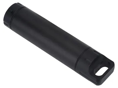 Zdjęcie produktu dla Wodoodporny aluminiowy pojemnik na tabletki, organizer na zewnątrz, pojemnik na leki (czarny)