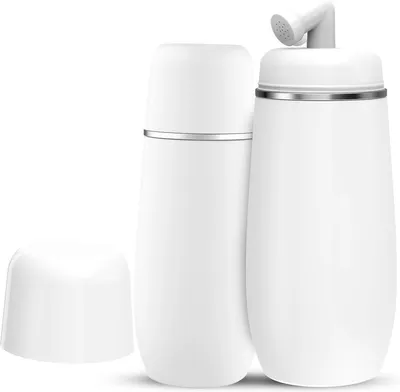Produktbild von Tragbare Vaginaldusche – 400 ml, auslaufsicher, für postpartale Hygiene & Intimreinigung – Weiß