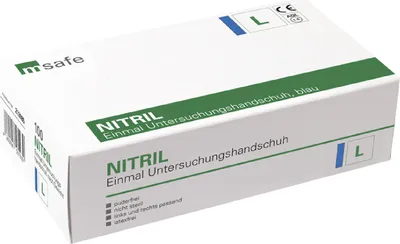 Produktbild von INTCO Synguard Nitrilhandschuhe in Blau, 100 Stück