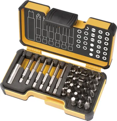 Zdjęcie produktu dla zestaw bitów felo Strongbox 35 szt. Felo zawiera 28 bitów 25 mm, 6 bitów 50 mm, uchwyt na bity