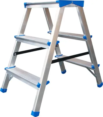 Image de Échelle, Aluminium Tabouret Pliant 67Cm 2 Marches + Plateforme