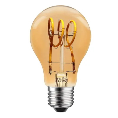 Produktbild von LED Spiral Filament Rustika Birnenform A60 3W E27 gold gelüstert extra warmweiß 1800K DIMMBAR