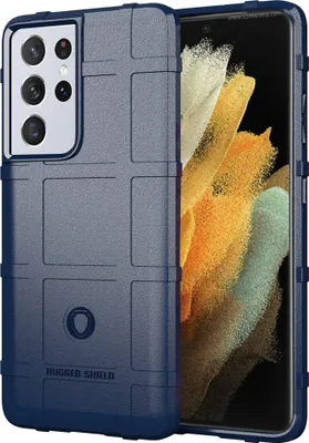 Produktbild von Galaxy S21 Ultra 5G Hülle, LaimTop Weich TPU Silikon Stossfest Anti-rutsch Tasche Heavy Duty Schutzhülle für Samsung Galaxy S21 Ultra 5G Blau