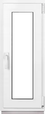 Obrázek produktu pro Framex sklepní okno PVC okno bílé šířka x výška 40 x 105 cm (400 x 1050 mm) dvojité (32 mm) otočné/sklopné DIN pravé - Premium - všechny velikosti