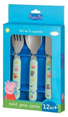 Zdjęcie produktu dla Zestaw sztućców dla dziecka 3el Świnka Peppa