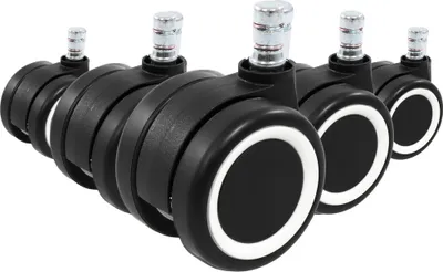 Obrázok produktu pre hjh KANCELÁRSKE KOLIESKA 5x ROLO COLOR 60 11mm/60mm náhradné kolieska pre kancelárske stoličky na parkety, laminátové podlahy, dlaždice alebo kamenné podlahy