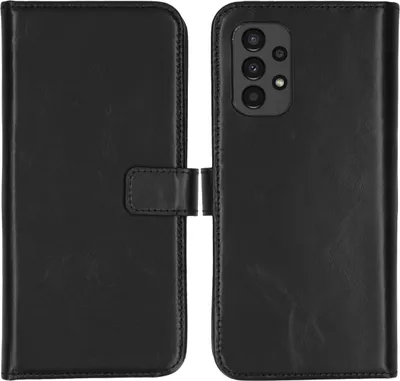 Produktbild von Selencia Echtleder Klapphülle Samsung Galaxy A13 (4G) - Schwarz
