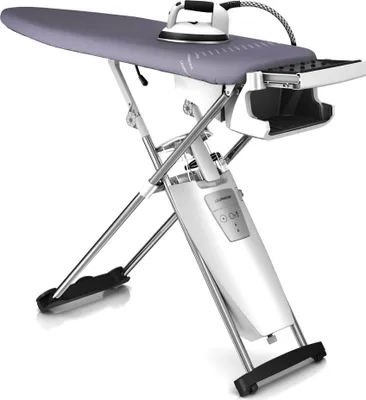 Image de Laurastar S Pure Xtra Système de repassage, Vapeur hygiénique, Elimine 99,9% des bactéries & virus, Fer professionnel, Table active, Paires de rouleaux, Réservoir d'eau amovible