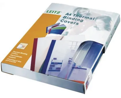 Produktbild von Leitz 177118, A4, Karton, Blau, Transparent, 80 g/m², 4 mm, 215 mm